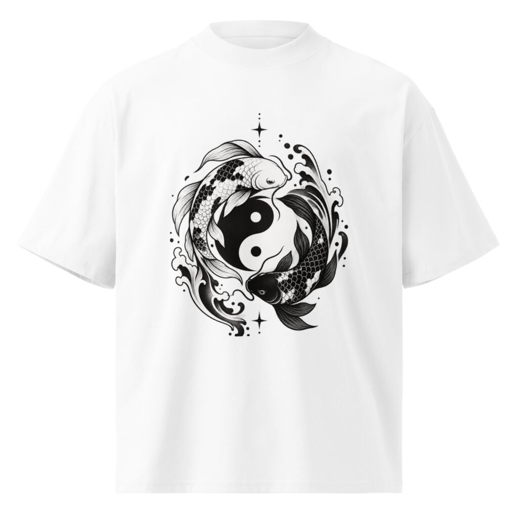 Unisex organic oversized high neck t-shirt